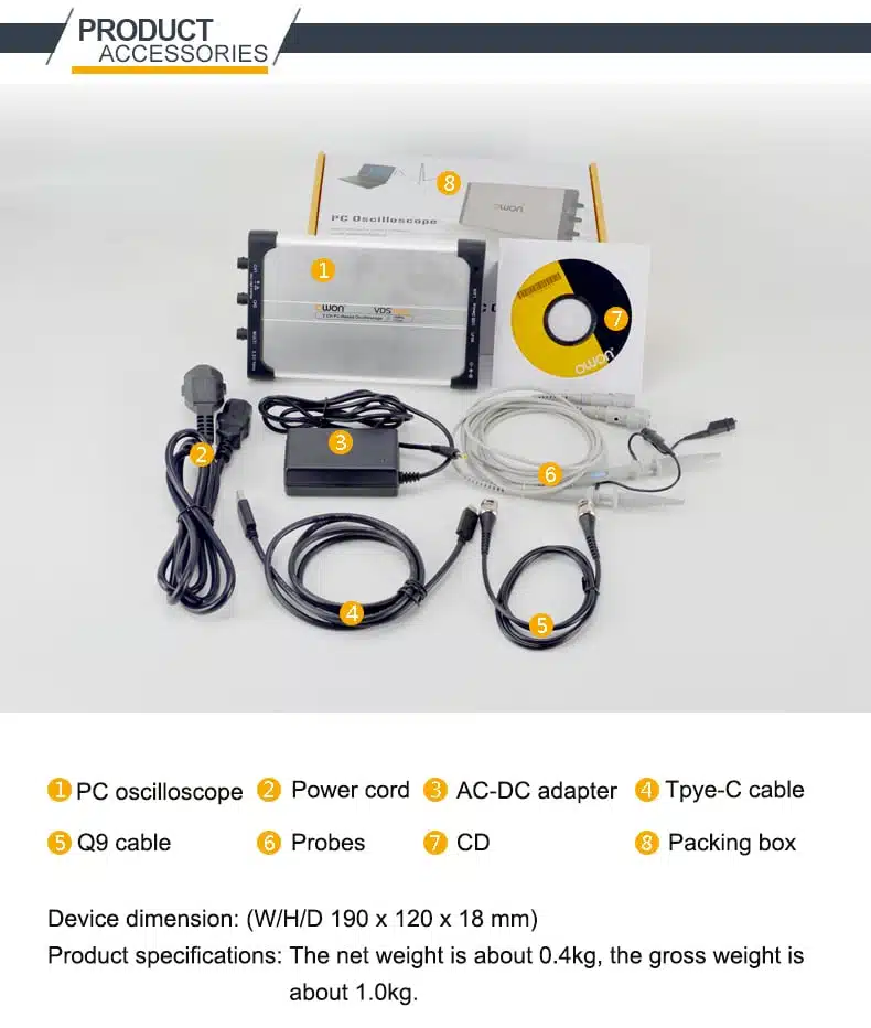 کارت اسیلوسکوپ اوون مدل OWON VDS-6102