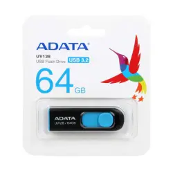 فلش مموری ای دیتا مدل ADATA DashDrive UV128 ظرفیت 64 گیگابایت ASRTOOLS