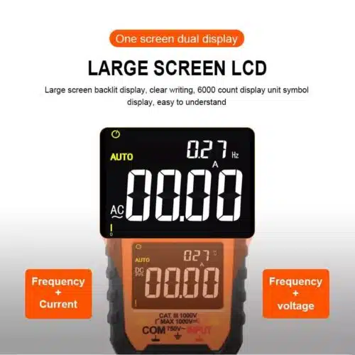 610E VICTOR Digital Clamp Meter AC DC 1000A 6000 Counts True RMS Measure VFD and Inrush Current-0-مولتی متر کلمپی ویکتور مدل VICTOR 610E