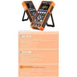 VICTOR 240 handheld digital automotive oscilloscope with multimeter two channel 40mhz bandwidth electronic meter with USB SCPI-0-اسیلوسکوپ دستی ویکتور مدل VICTOR 240
