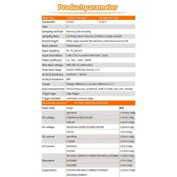 VICTOR 240 handheld digital automotive oscilloscope with multimeter two channel 40mhz bandwidth electronic meter with USB SCPI-0-اسیلوسکوپ دستی ویکتور مدل VICTOR 240