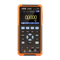 VICTOR 240S China handheld Oscilloscope 2CH Channel 40MHz 125MSas Sampling Rate Dual-Channel multimeter Storage signal souce-0-اسیلوسکوپ دستی ویکتور مدل VICTOR 240S