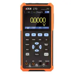 VICTOR 270 oscilloscope with multimeter auto range 70MHz bandwidth Storage handheld Oscilloscope-0-اسیلوسکوپ دستی ویکتور مدل VICTOR 270