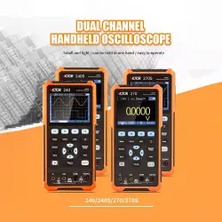 VICTOR 270 oscilloscope with multimeter auto range 70MHz bandwidth Storage handheld Oscilloscope-0-اسیلوسکوپ دستی ویکتور مدل VICTOR 270