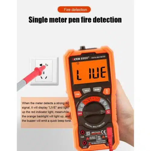 VICTOR 890H+ 6000 Counting Auto-Range Tester True RMS Smart Burn-proof NCV Meter-0-مولتی متر ویکتور مدل Victor 890H Plus