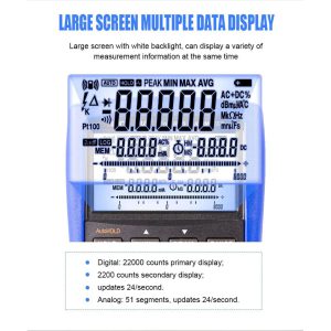 VICTOR VC98A+ 4 12 22000 Words Multifunctio Multimete Accuracy Of 0.05% With AC Hz True RMS Bar Graph 1KHz Bandwidth-0-مولتی متر ویکتور مدل Victor 98A Plus