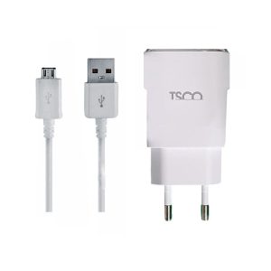 شارژر دیواری تسکو مدل TSCO TTC 57 به همراه کابل تبدیل microUSB ASRTOOLS