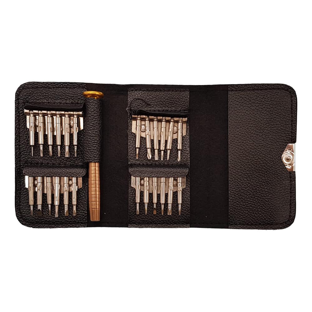 ست پیچ گوشتی کیف چرمی مدل ASR-25 مجموعه 25 عددی 1 ست پیچ گوشتی کیف چرمی مدل ASR-25 مجموعه 25 عددی