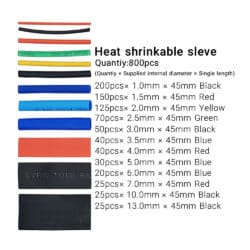 پک شیرینک حرارتی میکس بسته 800 عددی مدل Shirink-800pcs