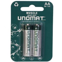 باتری نیم قلمی یونومات مدل UNOMAT Muscle Heavy Duty بسته دو عددی ASRTOOLS