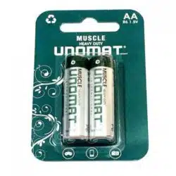 باتری نیم قلمی یونومات مدل UNOMAT Muscle Heavy Duty بسته دو عددی ASRTOOLS
