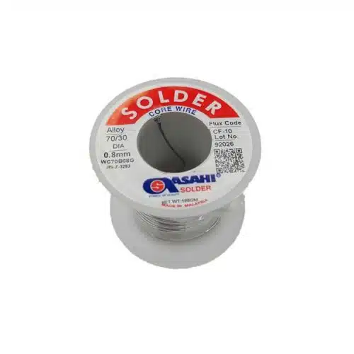 سیم لحیم آساهی مدل asahi 0.8mm 100gr 70/30 عصرتولز