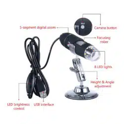 میکروسکوپ دیجیتال USB مدل USB Microscope 1600X عصرتولز