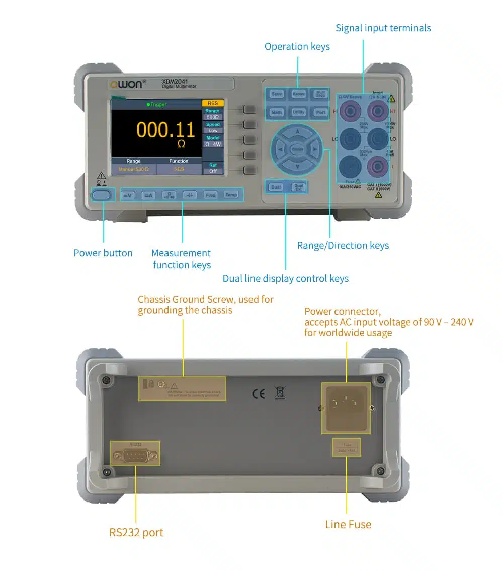 مولتی متر دیجیتال رومیزی اوون مدل OWON XDM-2041