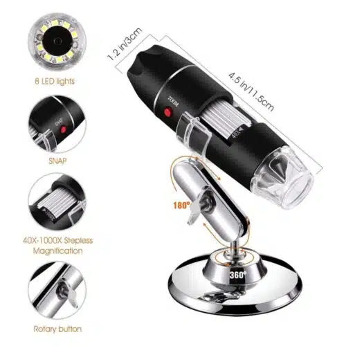 DIgital microscope USB 1000X-0-میکروسکوپ دیجیتال USB مدل USB Microscope 1000X