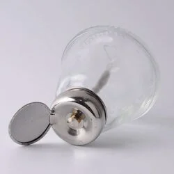 GLASS ALCOHOL BOTTLE DKT-18A 180ML-0-جا الکلی پمپی شیشه ای مدل DKT-18A حجم 180 میلی لیتر