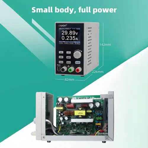 OWON SPE6102 Power supply programmable laboratory; Ch 1; 0÷60VDC; 0÷10A; 200W-0-منبع تغذیه دیجیتال قابل برنامه ریزی اوون مدل OWON SPE6102