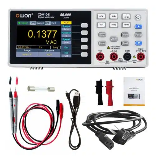 Owon XDM1041 USBRS232 Digital Multimeter 55000 Counts High Accuracy Universal Desktop Multimeters Meter With 3.5Inch LCD Screen-0-مولتی متر دیجیتال رومیزی اوون مدل OWON XDM1041