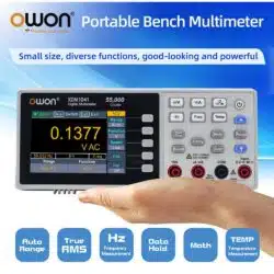 Owon XDM1041 USBRS232 Digital Multimeter 55000 Counts High Accuracy Universal Desktop Multimeters Meter With 3.5Inch LCD Screen-0-مولتی متر دیجیتال رومیزی اوون مدل OWON XDM1041