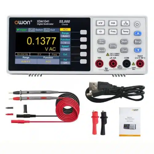 Owon XDM1041 USBRS232 Digital Multimeter 55000 Counts High Accuracy Universal Desktop Multimeters Meter With 3.5Inch LCD Screen-0-مولتی متر دیجیتال رومیزی اوون مدل OWON XDM1041