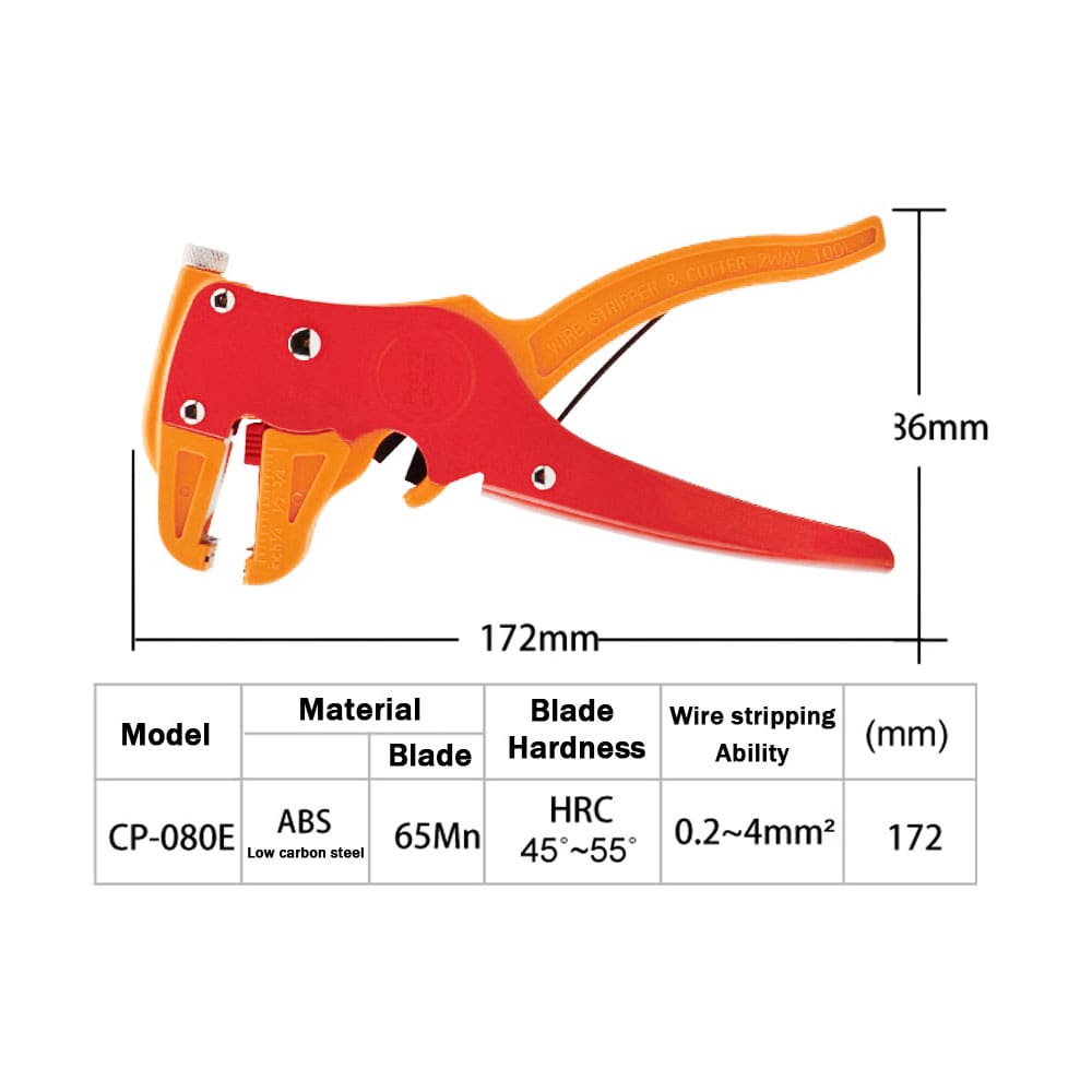proskit cp-080e wire stripping tool and cutting-0-انبر سیم لخت کن کلاغی پروسکیت مدل Proskit CP-080E
