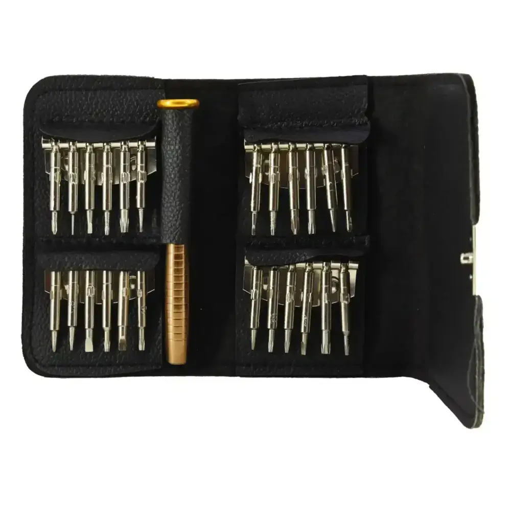 ست پیچ گوشتی کیف چرمی مدل ASR-25 مجموعه 25 عددی ست پیچ گوشتی کیف چرمی مدل ASR-25 مجموعه 25 عددی