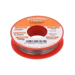 سیم لحیم استانول مدل STANNOL SN63PB37 0.3mm 100gr عصرتولز