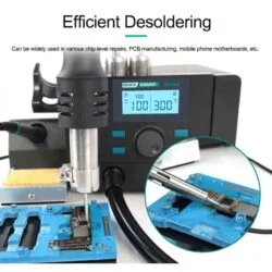 Quick 8686D+ 2 in 1 Rework Station Hot Air Gun Electric Soldering Iron Mobile Phone Screen Motherboard Lead-free Repair Tool-0-هیتر و هویه کوییک مدل Quick 8686D PLUS عصرتولز