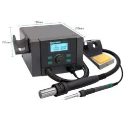 Quick 8686D+ 2 in 1 Rework Station Hot Air Gun Electric Soldering Iron Mobile Phone Screen Motherboard Lead-free Repair Tool-0-هیتر و هویه کوییک مدل Quick 8686D PLUS عصرتولز