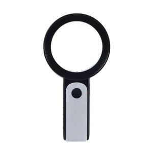 30X 18 LED Lights Cold Warm Light High-definition Elderly Reading Repairing Glass Magnifying Glass-0-ذره بین دستی با نور LED مدل 18-2290
