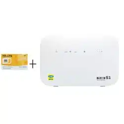 مودم 4G/TD-LTE ایرانسل مدل TF-I60 S1 همراه یک سیم کارت TDLTE عصرتولز