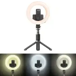 رینگ لایت و پایه نگهدارنده گوشی موبایل یسیدو مدل yesido SF12 عصرتولز