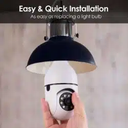 دوربین لامپی گردان مدل PTZ LAMP V380 عصرتولز