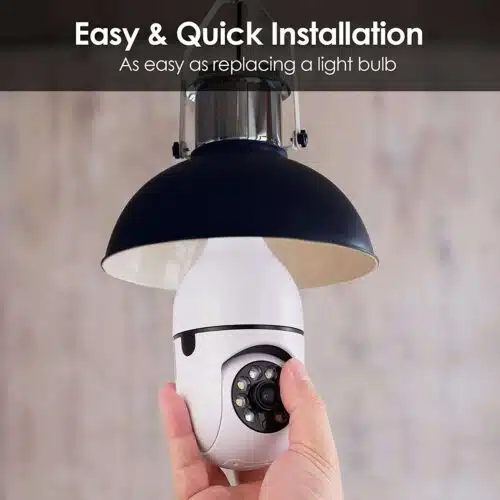دوربین لامپی گردان مدل PTZ LAMP V380 عصرتولز