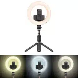 رینگ لایت و پایه نگهدارنده گوشی موبایل یسیدو مدل yesido SF12 asrtools