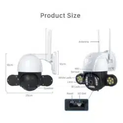 دوربین مینی اسپید دام سیم کارتی مدل mini speed dome v380 عصرتولز