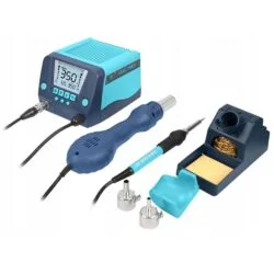 Bakon BK881 2-in-1 Soldering Station & Soldering Gun Multifunctional Digital Rework Station Hot Air Gun Soldering and Desoldering Tool LCD Display-0-هیتر و هویه باکون مدل Bakon BK881