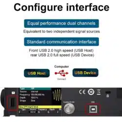Hantek HDG3042B Digital Arb Waveform Generator 2CH DDS Frequency Meter 300MSas Function Signal Generator-0-سوئیپ فانکشن ژنراتور هانتک مدل HANTEK HDG3042B