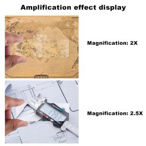 LED lamp eyewear magnifying glass 8 magnification lenses replaceable reading embroidery repair antique identification 9892e1-0-ذره بین هدبندی چراغ دار مدل 9892E1 به همراه 8 عدد لنز