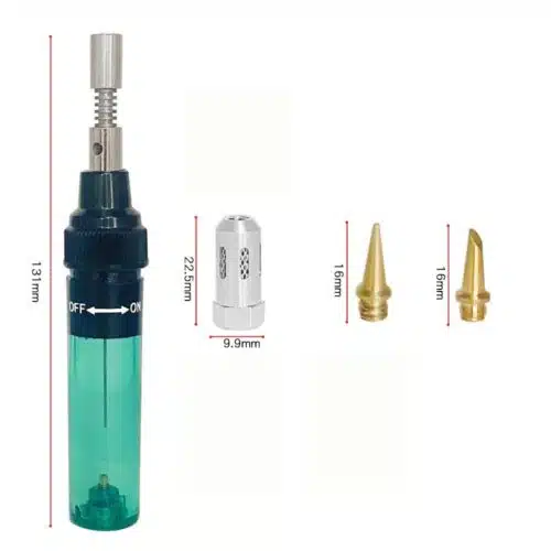 Mini Cordless Torch Soldering Iron Professional Pen Type Burner Butane 8ml Electric Blow Gun Handskit Welding Gas Solder Tools-0-هویه گازی مدل HT-F01 مجموعه 5 عددی