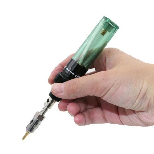 Mini Cordless Torch Soldering Iron Professional Pen Type Burner Butane 8ml Electric Blow Gun Handskit Welding Gas Solder Tools-0-هویه گازی مدل HT-F01 مجموعه 5 عددی