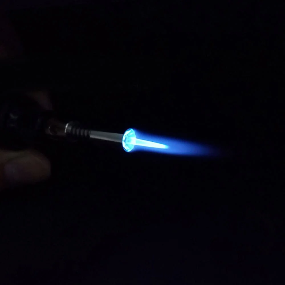 Mini Cordless Torch Soldering Iron Professional Pen Type Burner Butane 8ml Electric Blow Gun Handskit Welding Gas Solder Tools-0-هویه گازی مدل HT-F01 مجموعه 5 عددی