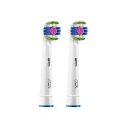 ORAL-B BRAUN 3d white brush head 2PCS-0-سری مسواک برقی اورال بی مدل ORAL-B 3D WHITE مجموعه 2 عددی