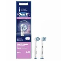 Oral-B Sensitive Clean Replacement Toothbrush Head 2pcs-0-سری مسواک برقی اورال بی مدل ORAL-B Sensitive Clean مجموعه 2 عددی