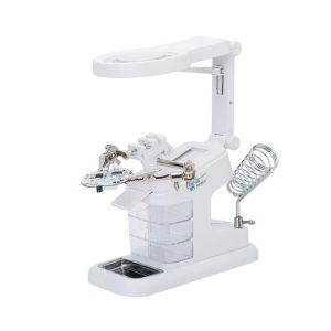 ذره بین گیره دار و پایه هویه مدل TE-803 عصرتولز