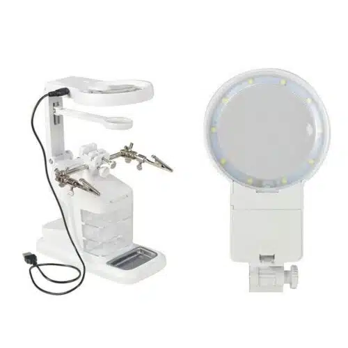 ذره بین گیره دار و پایه هویه مدل TE-803 عصرتولز