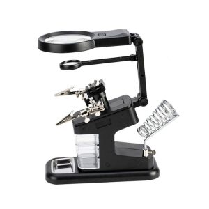 ذره بین گیره دار و پایه هویه مدل TE-803 عصرتولز