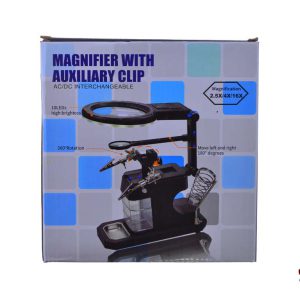 ذره بین گیره دار و پایه هویه مدل TE-803 عصرتولز