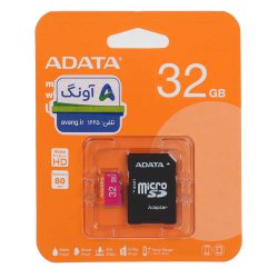 کارت حافظه‌ microSDHC ای دیتا مدل ADATA Premier کلاس 10 استاندارد UHS-I U1 سرعت 80MBps ظرفیت 32 گیگابایت به همراه با آداپتور SD عصرتولز