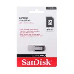 فلش مموری سن دیسک مدل SanDisk Ultra Ultra Flair USB3.0 ظرفیت 32 گیگابایت